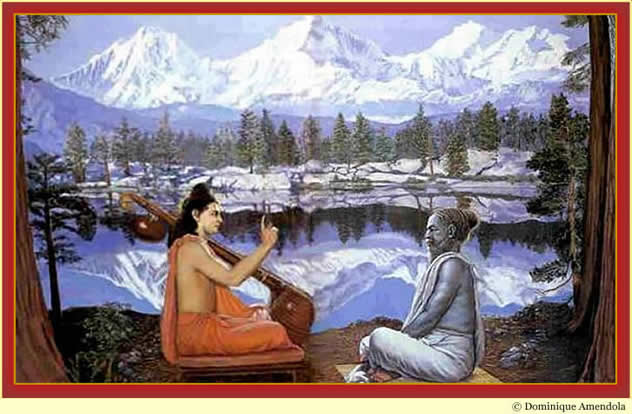 Narada talks to Vyasa